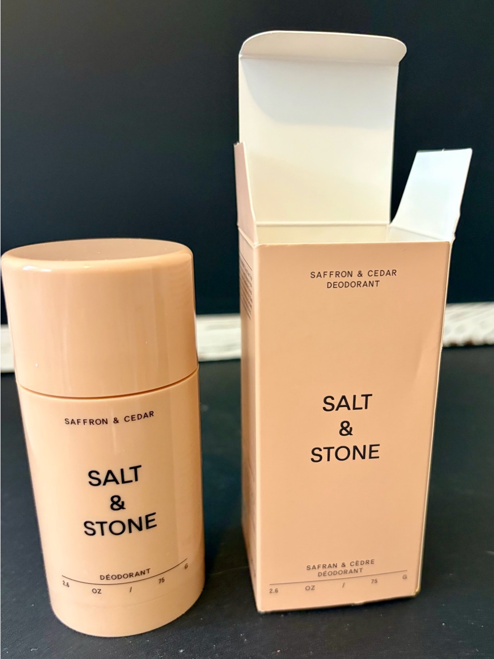 Salt & Stone Saffron & Cedar Deodorant 2.6 oz Full Size